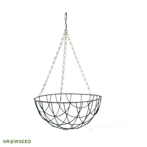 Round Bottom Wire Hanging Basket with Chains