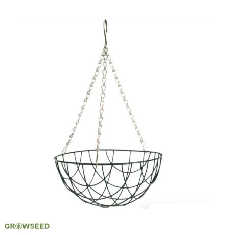 Round Bottom Wire Hanging Basket with Chains