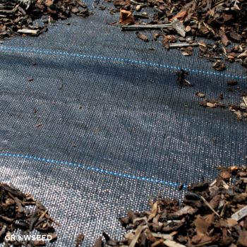 Weed Membrane with bark