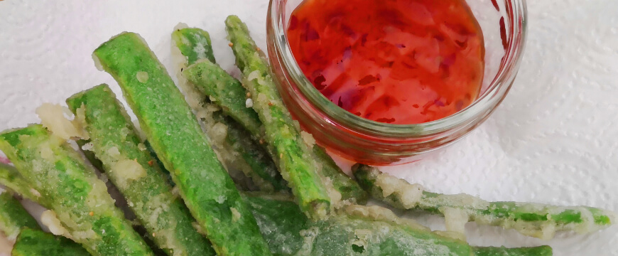 Runner Beans in Tempura Batter