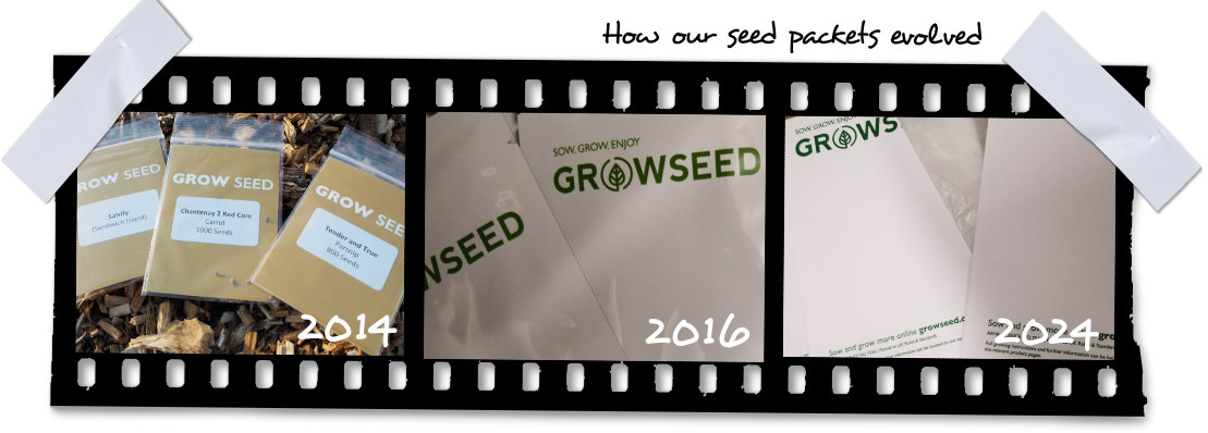 Seed Packets from Plastic to Paper at Growseed